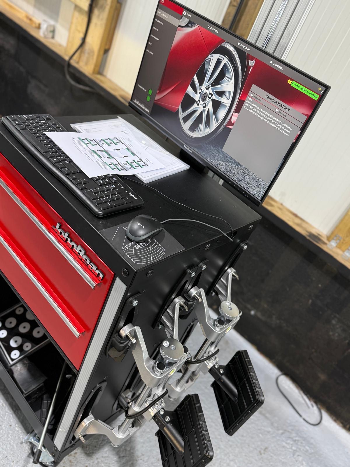 Laser alignment screen